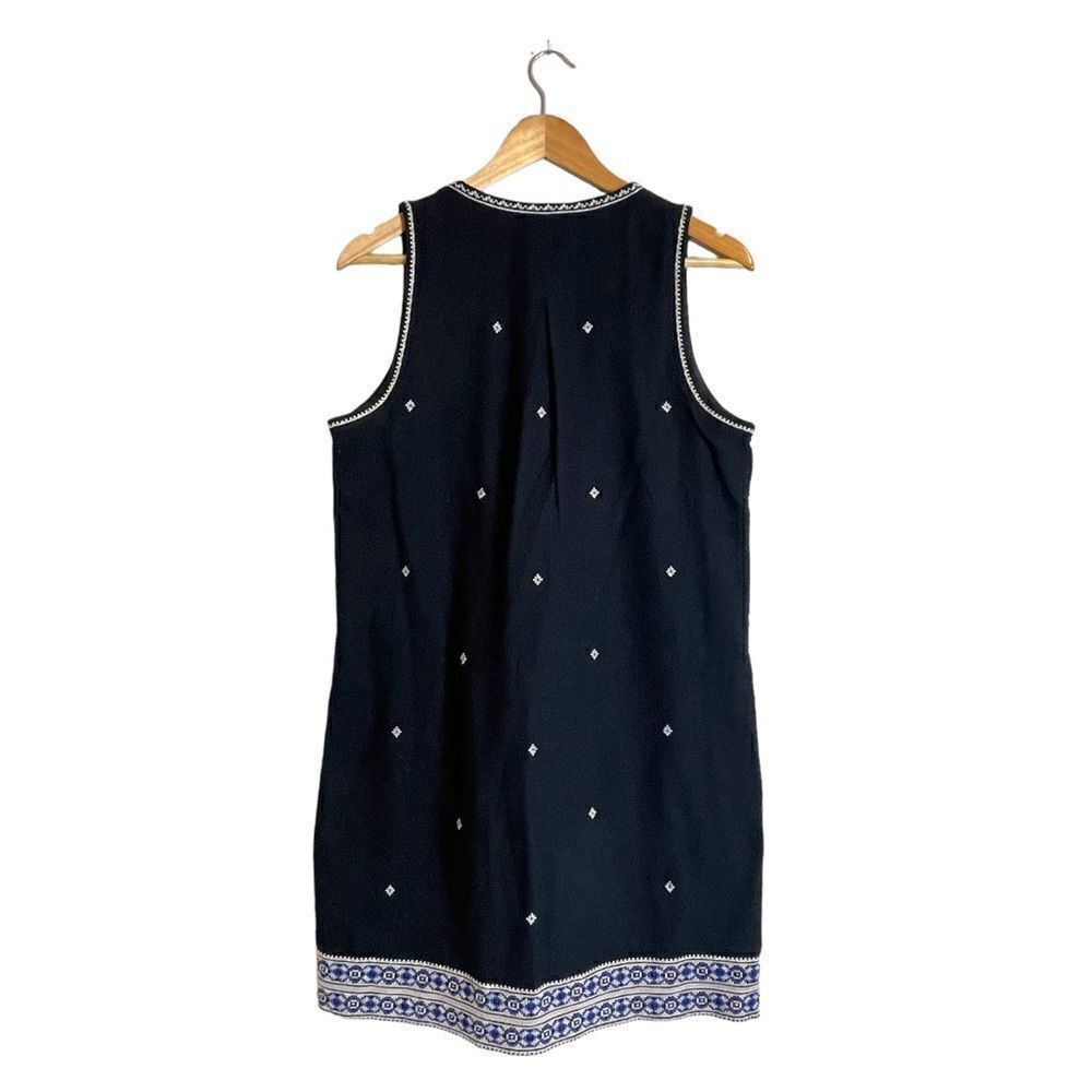 Madewell Embroidered Suncoast Dress in Navy Blue - Picture 4 of 17
